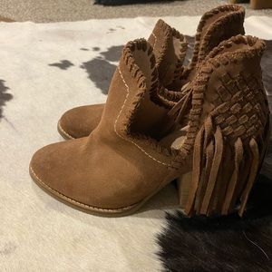 Corral fringe booties
